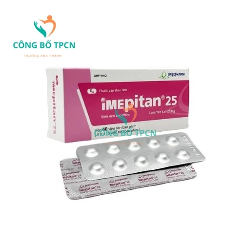 Imepitan 25 Agimexpharm - Thuốc điều trị tăng huyết áp hiệu quả